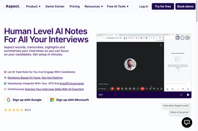 Aspect - AI Interview Notes preview